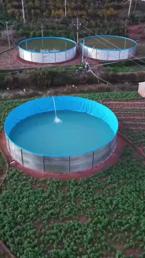Galvanized Frame Canvas Fish Pond for Aquaculture