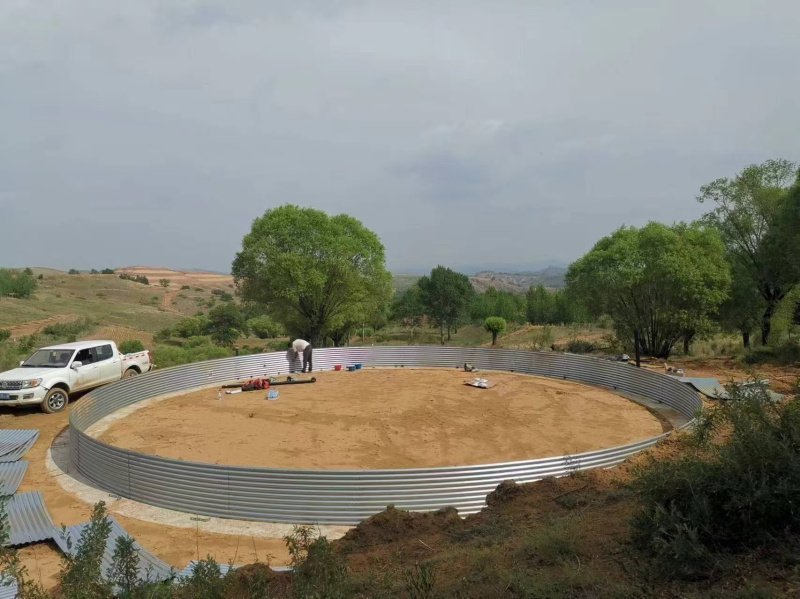 Corrugated Galvanized Reservoir for Rainwater Harvesting