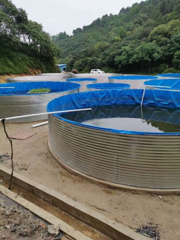 Modular Galvanized Reservoir for Backup Water